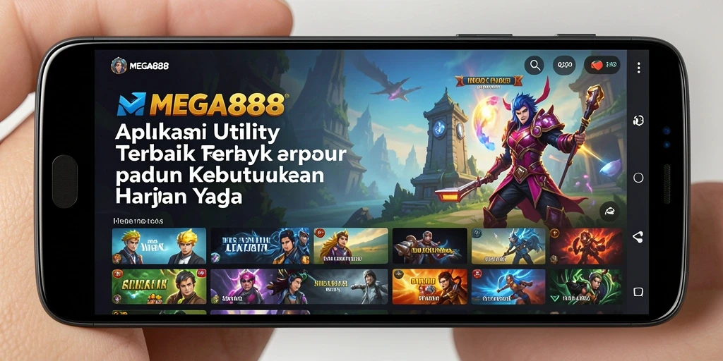 Screenshot utama MEGA888 menampilkan antarmuka pengguna yang intuitif dan mudah digunakan.