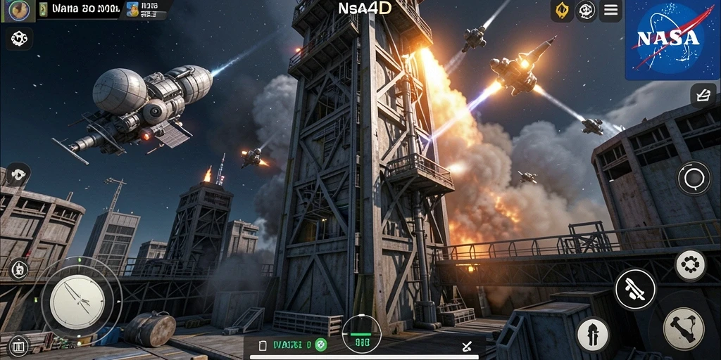 Tangkapan layar dari gameplay menara pertahanan yang intens dan strategis.