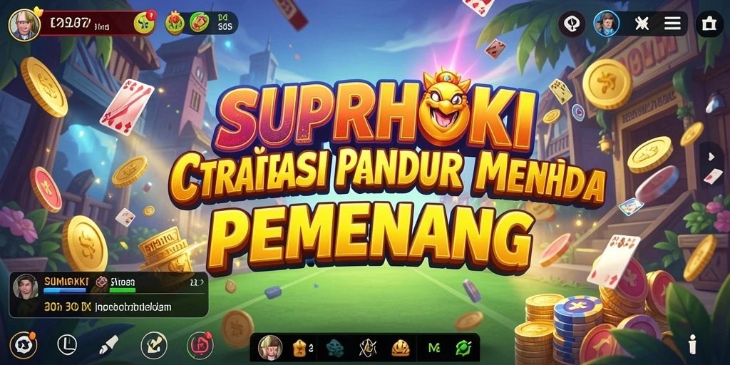 Screenshot permainan SUPERHOKI menampilkan aksi strategi yang mendebarkan.